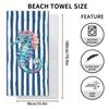 New, Double-sided Velvet Beach Towel Quick-drying Sports Towel Printed Bath Towel