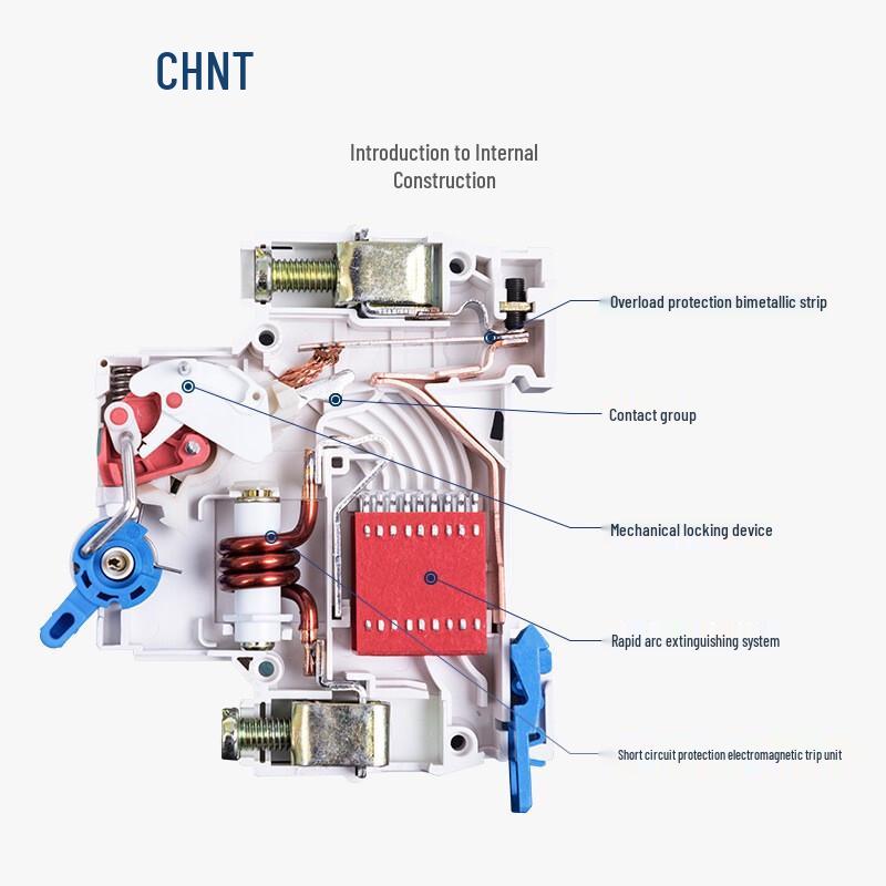 Chint Miniature Circuit Breaker: 1P/2P/3P/4P Low Voltage Leakage Air Switch