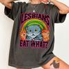 Funny Cat Shirt Comfort Colors® Vintage Clothing Gift Meme Rainbow Cats Pet Humor Graphic