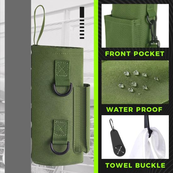 Magnetic Water Bottle Pouch Adjustable Strap Water Bottle Holder Water Bottle Carrier Bag for Outdoor Sports And Gym