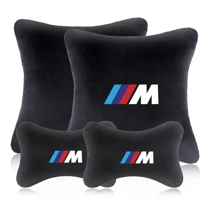 Car Sticker 2025 Hot Car Headrest Neck Support Cushion for BMW M F31 F34 F32 E52 E53 E60 E90 E91 E92 E93 F01 X1 X2 X3 X4 Auto Ac