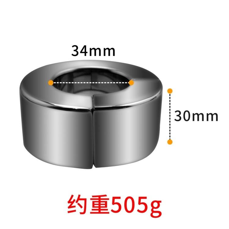 Ss001 Metal Stainless Steel Scrotum Bondage Device Magnet Penis Penis Delay Pendant Ring Adult Sex Product