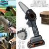 3000r/min Brushless Electric Cordless Chain Saw Motor Woodworking Power Tools 4 Inches Electric Chainsaw Angle Grinder