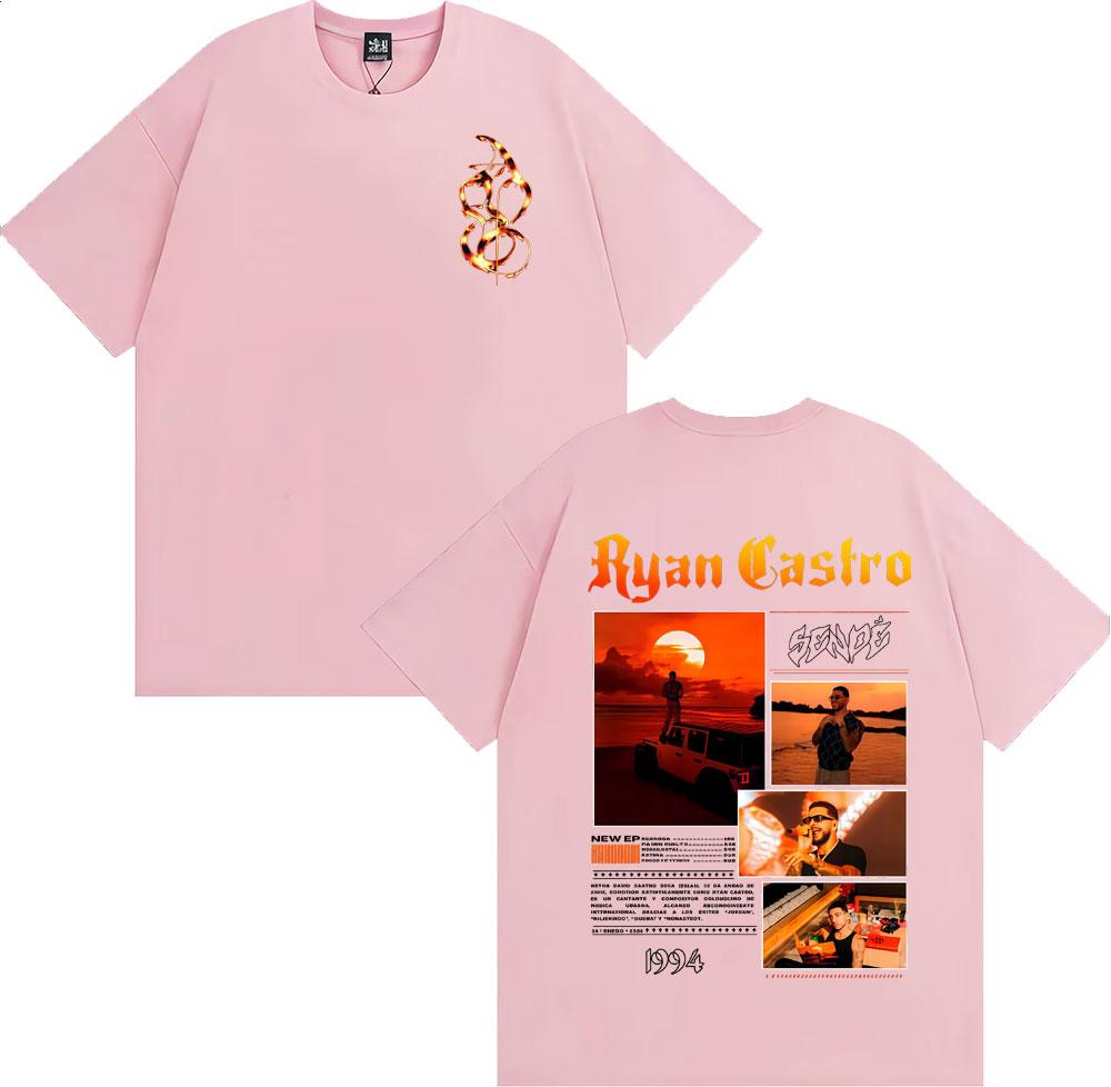 Rapper Ryan Castro Sende Album Tour 2026 Tshirt Unisexs Women Fashion Hip Hop Streetwear T Shirt Cotton Casual Oversized Tshirts