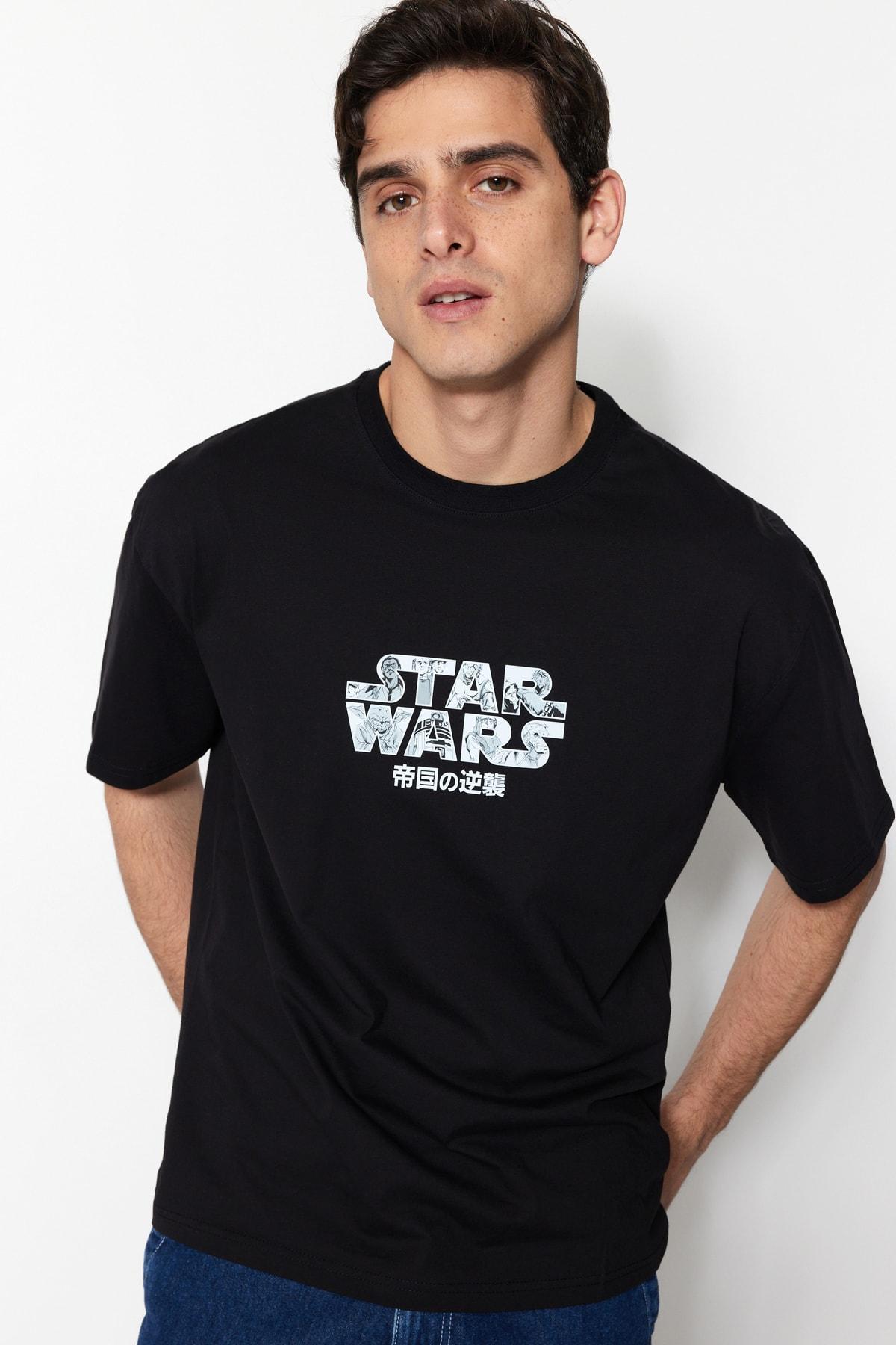 

Футболка - Черный - Свободный крой