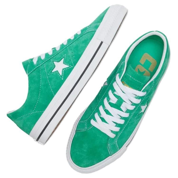 Converse One Star Pro Slip Resistant Abrasion Resistant Low top Skateboard Shoes Unisex Green A08481C