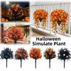 Realistic Halloween Simulate Trees Artificial Eucalyptus Durable Hanging Morning Glory Flowers Decor Violet Plastic