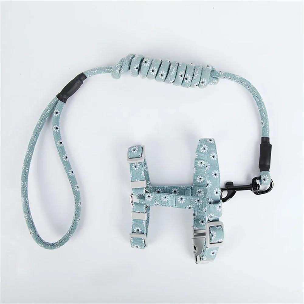 Japanese Style Pet Harness and Leash Adjustable Puppy Dog Cat Harnesses Gatos Productos Para Mascotas Sphynx Kitten Accessories