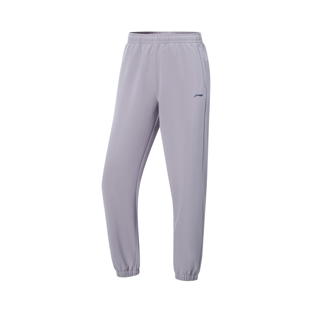 Li-Ning Fitness Series Simple Comfortable Versatile Lace-Up Cuffed Casual Pants Women bottoms AYKV938-1