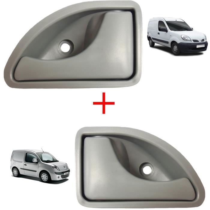 

POIGNEES DE PORTES AVANT GAUCHE DROITE GRISE prvu pour RENAULT TWINGO KANGOO OU NISSAN KUBISTAR gris kzq