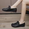 Velvet Doudou Shoes Women's New Winter Cotton Soft Leather Flat-soled Cotton Shoes Medium and Old Non-slip Warm Shoes