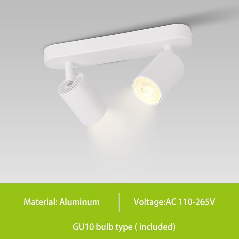 3 Color 110-220V GU10 LED Track Light Spotlight Suit Ceiling Lamp COB Spot Lights For Kitchen Commercial Living Room Home