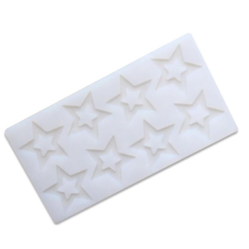 DIY 3D Star Shape Silicone Mold Heart Flower Cake Decorating Tools Cupcake Chocolate Mould Decor Muffin Pan Baking Stencil