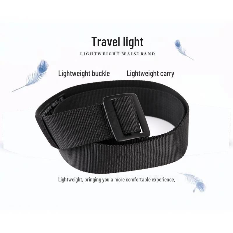 Knitted Nylon Camouflage Tactical Belt with Alloy Buckle