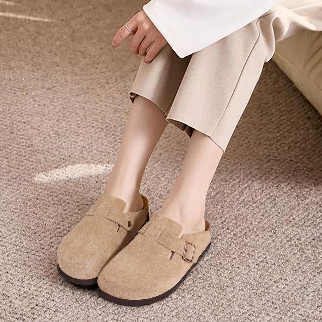 Fashion Shevalues Women's Classic Cork Clogs And Mules For Men Slip-on Footbed Beach Sandals Outdoor Street Wear Shoes With Arch Support