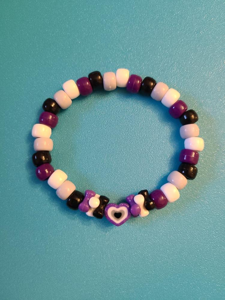 Радужный браслет Kandi Pride Ручной работы из бусин Эластичный браслет для фестиваля и вечеринки