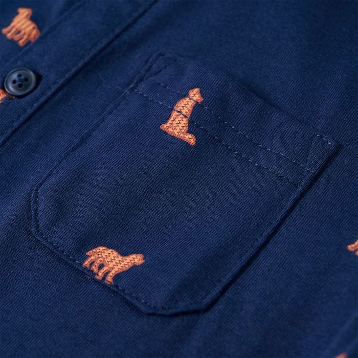 Chemise pour enfants bleu marine 92/104/116/128/140