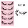 European and American Fox-Style Cat Eye Thick Synthetic False Eyelashes - 5 Pairs