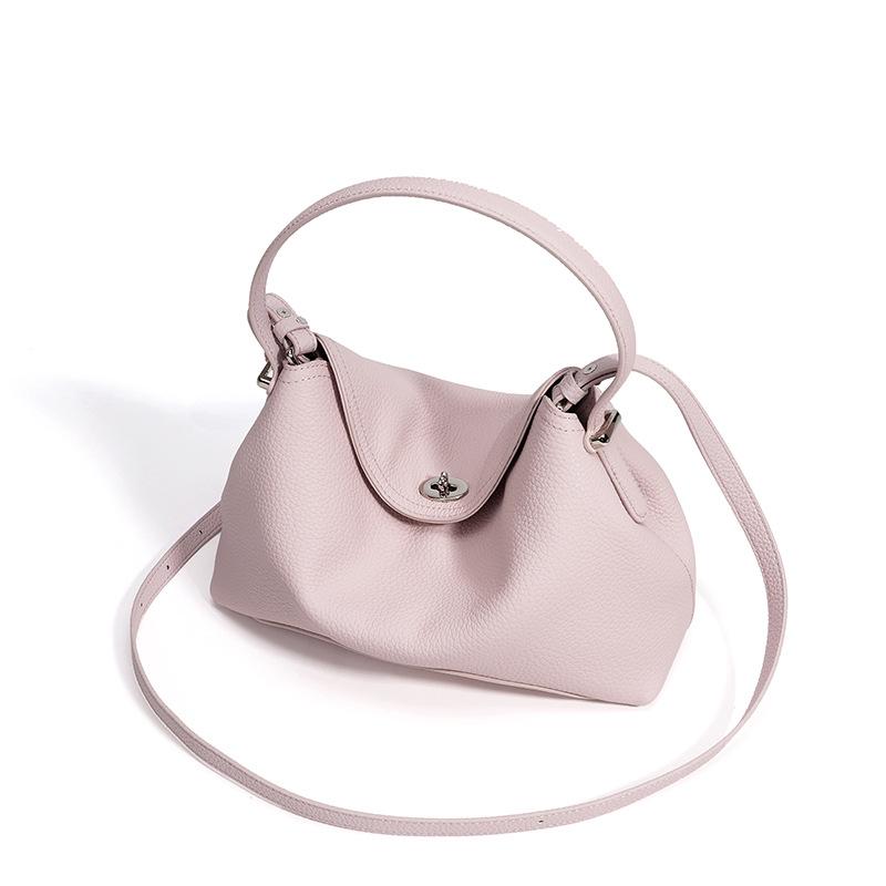 Dumpling Bag Versatile Casual Messenger Bag Women's Solid Color Light Luxury Leather Large Capacity Underarm Shoulder Bag