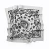 Trifong bandana paisley pattern cotton 55cm x 55cm white