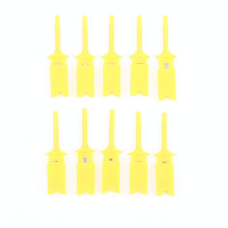 10Pcs SMD IC Test Hook Clips Sharp Tip PCB Probe Grabbers for Tiny SMD Component Testing & Inspection