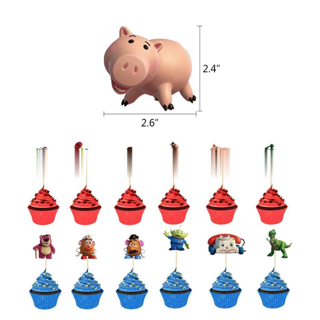 Toy Story Birthday Decoration Party Set Woody Buzz Lightyear 5 Disney Children Cute Boys Girls Character Movie Anime Doll Red Yellow Blue Happy