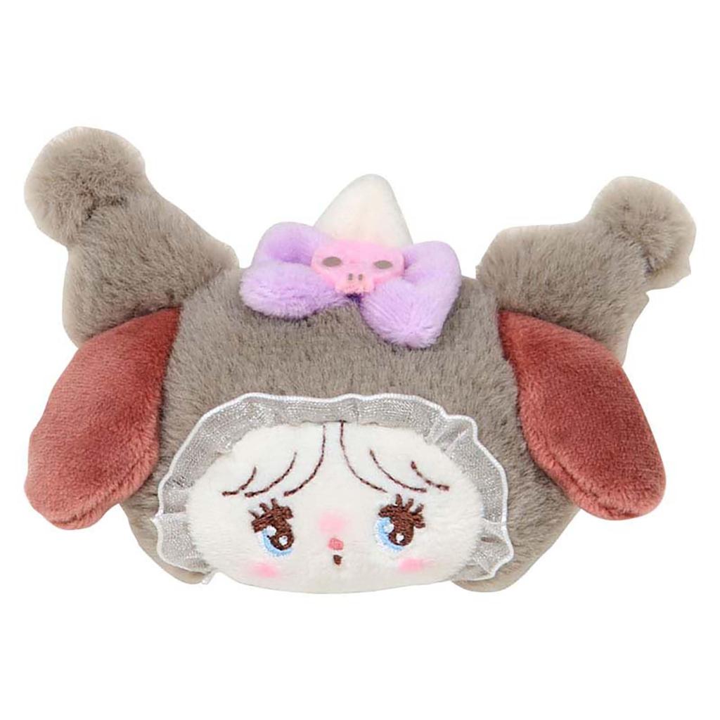 Sanrio Mikko Illustrations Hair Clip and Ages 3 and 220051 Set, Kuromi, Right-Facing Left-Facing, Up,