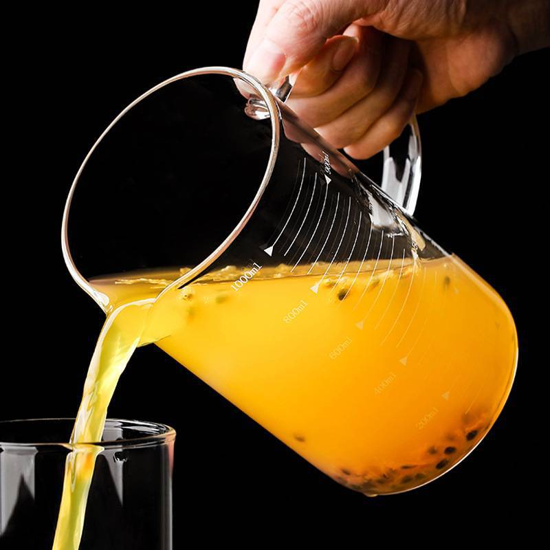 High Temperature Resistant Measuring Cup, Kitchen With Handle, Graduated Cup, Borosilicate Glass, Simple Electric Ceramic Furnace Heating Glass