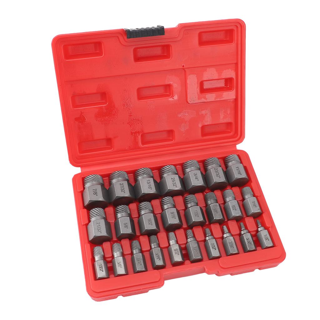 25 Pieces Screw Extractors Hex Shank   Screw Remover Tool for Damaged Broken Stripped Screws  s