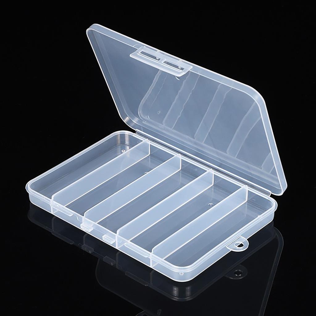 Transparent Bait Storage Box Compartment Fishing Bait Organizer Case Fishing Hook Protective Holder for Fishing Enthusiast