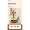 Small Flower Cat Tree with Sisal Scratch Board and Cat Bed, Space-Saving Cat Tower for Indoor Cats, Pet Decor