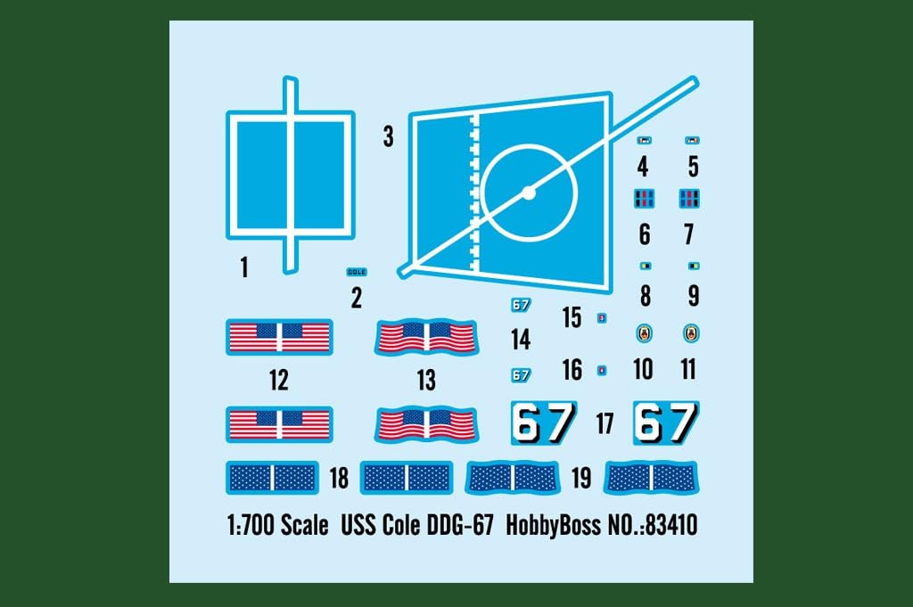 Hobby Boss 1/700 Ship Series US Navy Destroyer Cole DDG-67 Plastic Model