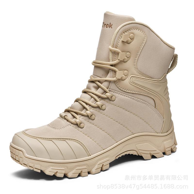 Camouflage Comfortable New Outdoor Hiking High-top Training Boots Non-slip Sand Military Boots Wild Non-slip Combat Boots