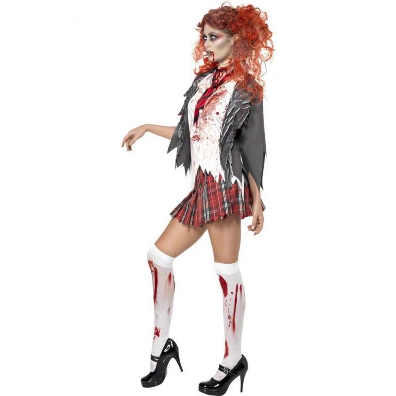 Zombie Costume Halloween Role Play Ghost Outfit School Party Stage Performance