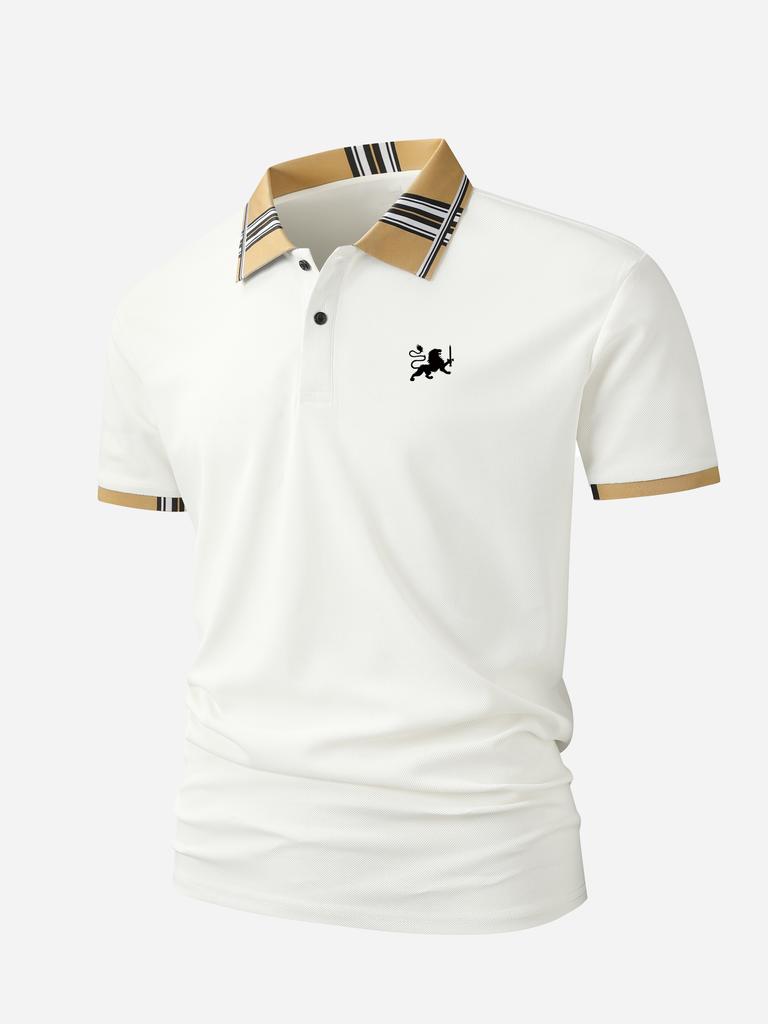 Herren Golf Poloshirt Schnelltrocknend Feuchtigkeitsableitend Lässiges Arbeits-T-Shirt mit kurzen Ärmeln