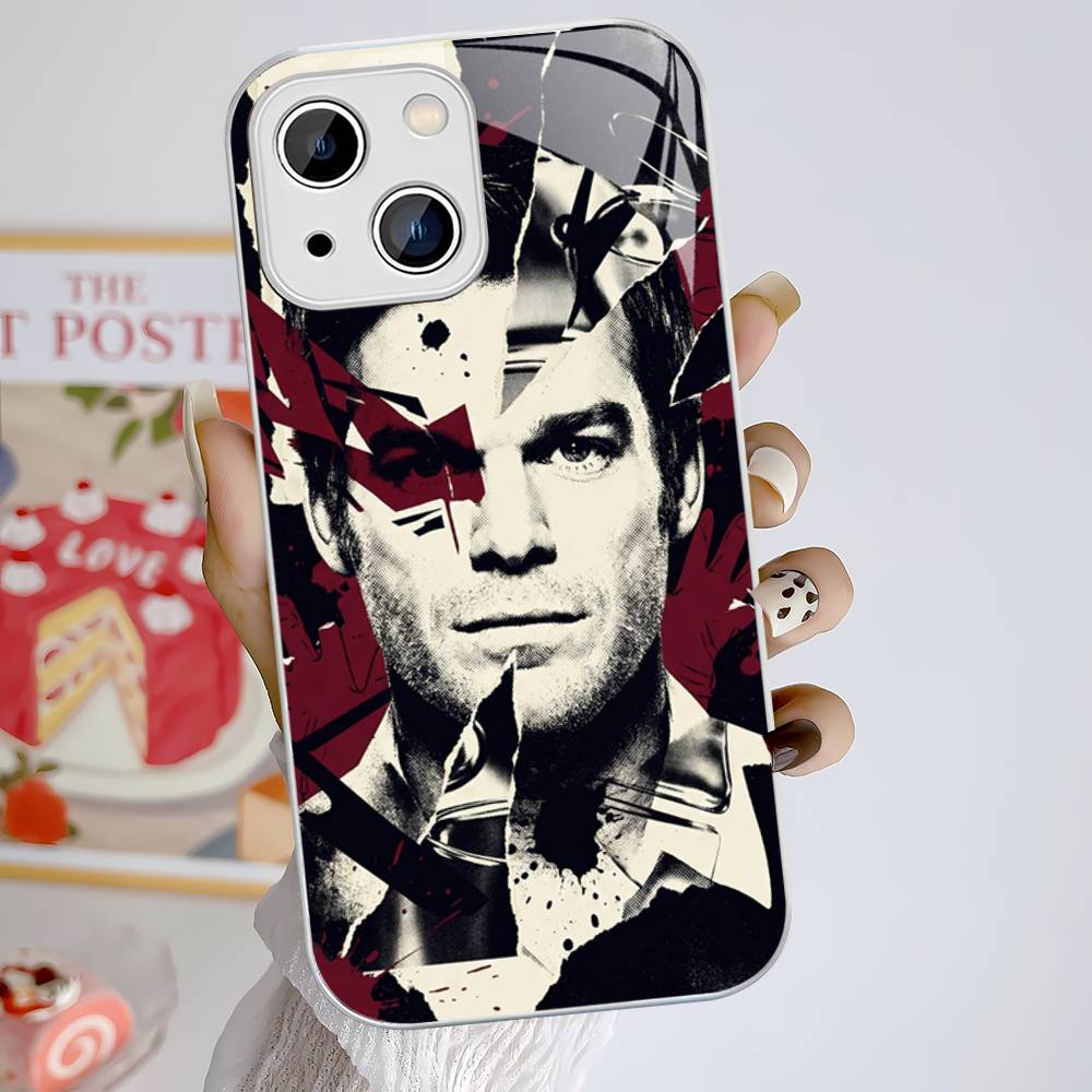 Dexter Morgan Tempered Glass For Iphone 14 13 12 11 Pro Mini XS MAX 14Plus X XS XR Cover