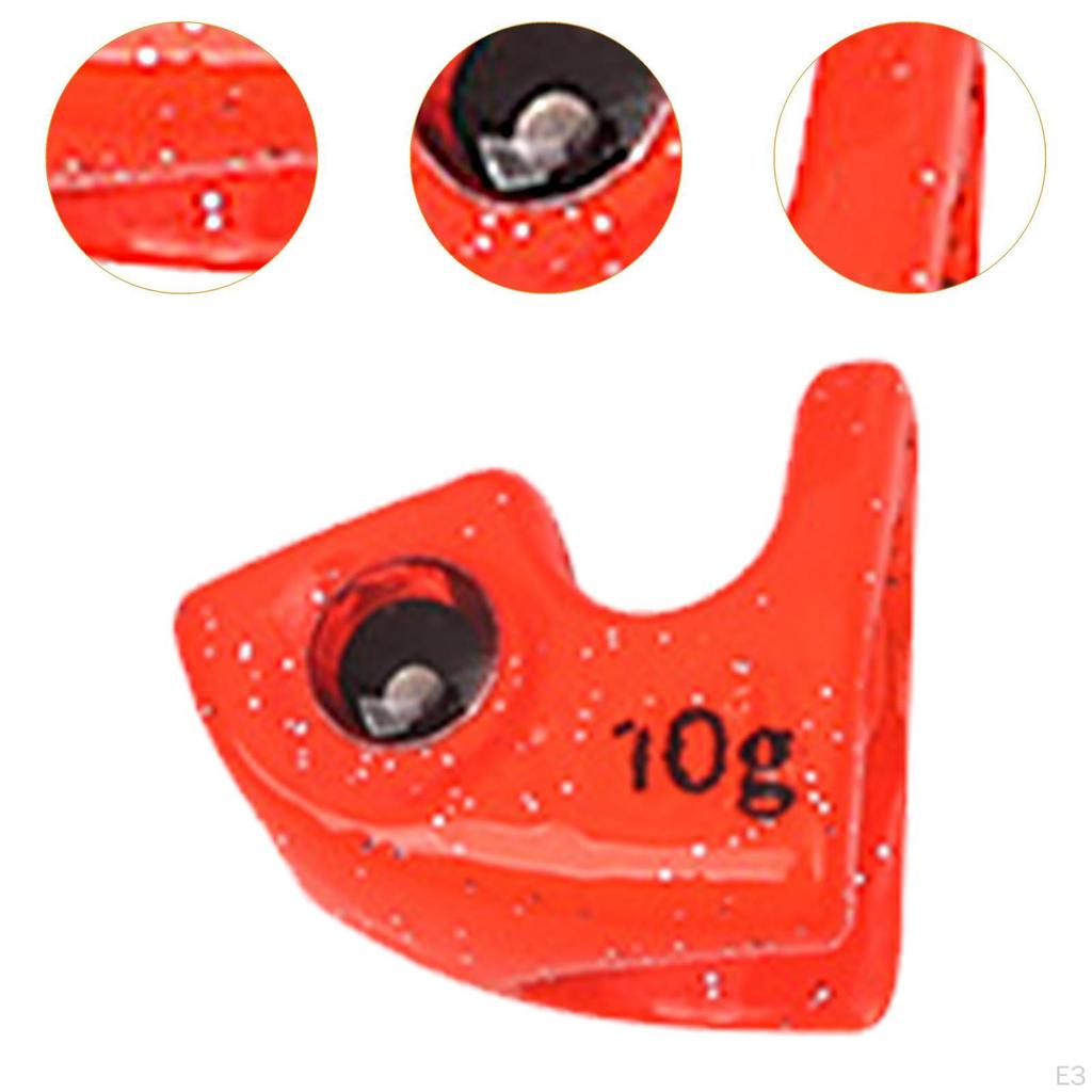 2x Fishing Squid Sinkers Equipment Accessories Men Women Wood Shrimp Weights