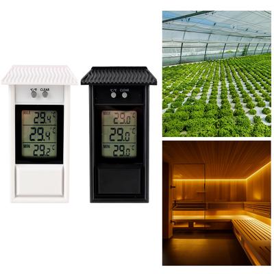 Indoor Outdoor for Home Garden Greenhouse LCD Electronic Thermometer Gauge Weather Sensor Max Min Digital Display Screen