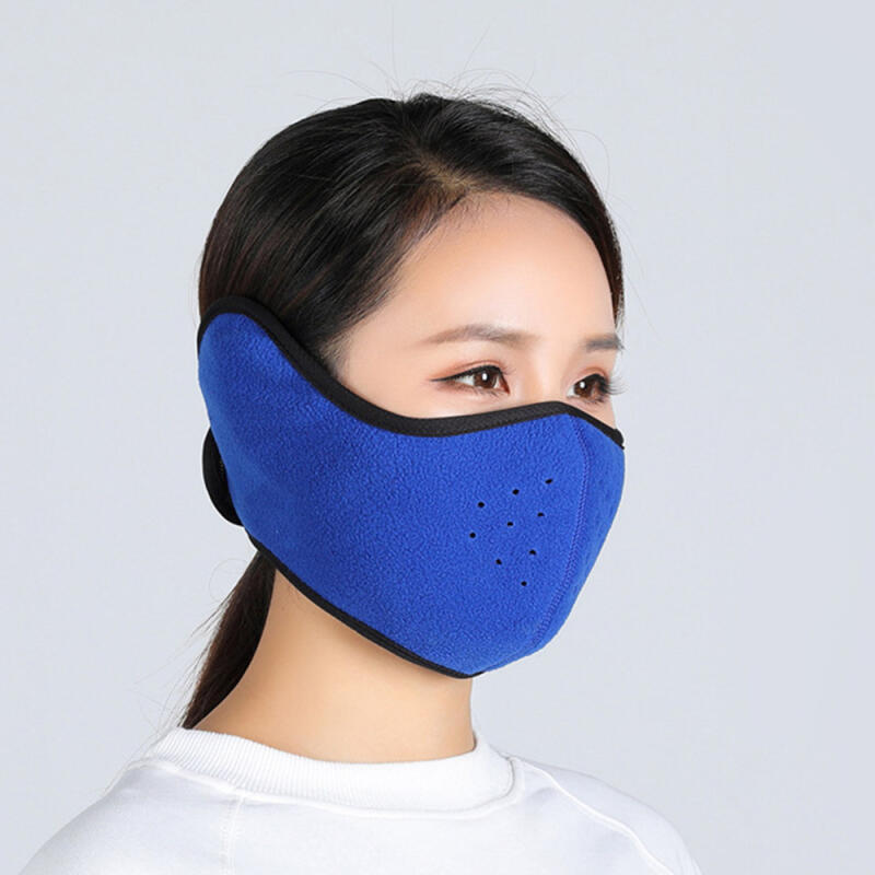 Double-sided earmuff winter mask (blue-black)