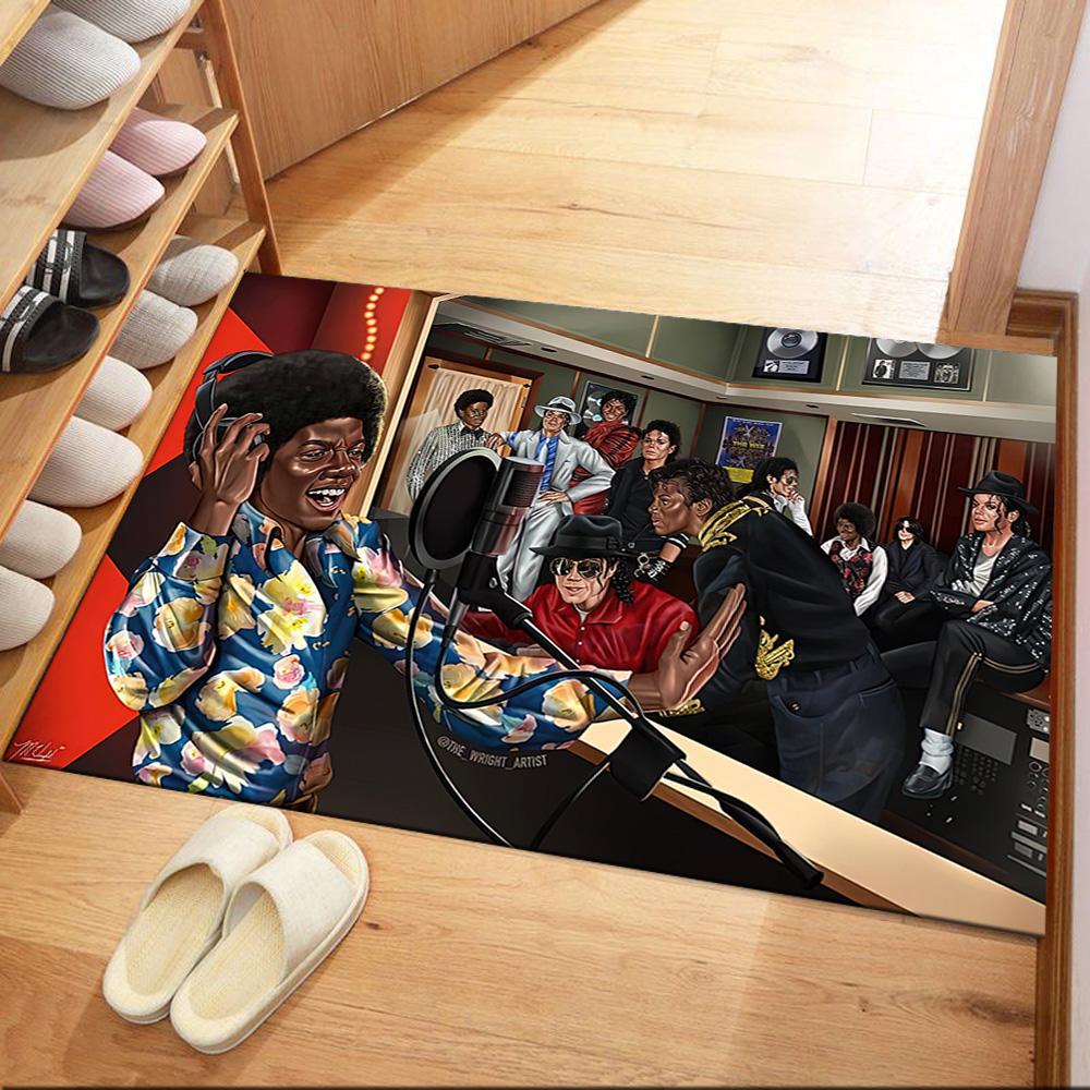 Michael Jackson 201 Floor Mat Perfect for Hallway Balcony Foyer Living Rooms Anti-slip Rug Office home decor Perfect Birthday/Christmas Gift Idea