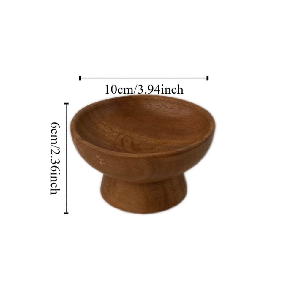 Ear Studs Case Wood Jewelry Display Tray Retro Wooden Fruit Tray  Household Storage