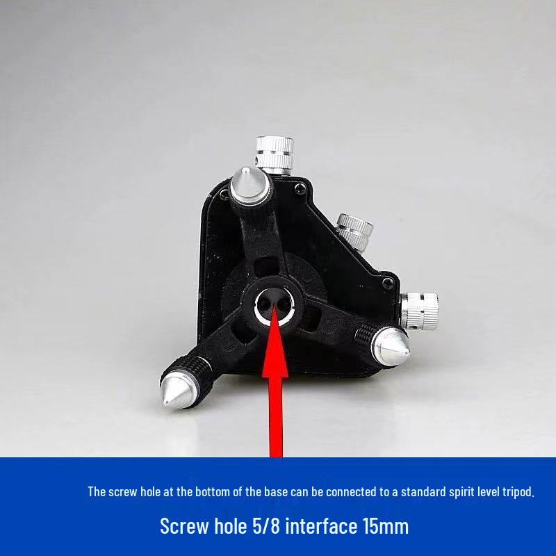 360° Adjustable Metal Lifting Platform with Green Infrared Spirit Level & Wall Sticker Tool
