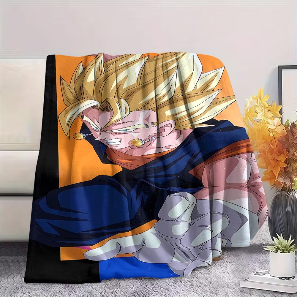 Dragon Ball character Print Flannel Blanket High quality Comfortable for All Seasons Home Decor Warmth and Comfort Perfect for Christmas Gifts