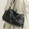 Women'S Shoulder Bag Ladies Large Capacity Denim Shoulder Crossbody Bag Leisure Commuting Handbag Star Tote Bag