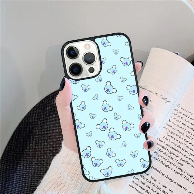 Cute Cartoon Koala Coque Shell For iPhone 17 Air 15 16 14 13 12 Pro Max 11 Pro Max Plus Phone Case Cover