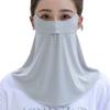 Face Guard with Elastic Strap Ultra-Wide Coverage Double-Layer Structure UPF 50+ UV Protection Cycling Face Protector