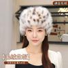 2026 autumn and winter ear protection and warm fashion women's hat Korean version leopard print plush dome ear protection hat shows a sm