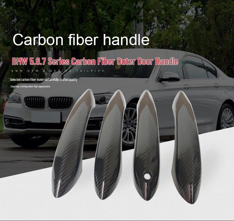 Carbon Fiber Door Handle Decorative Accessories for BMW 5, 6, 7 Series (F10, F01)
