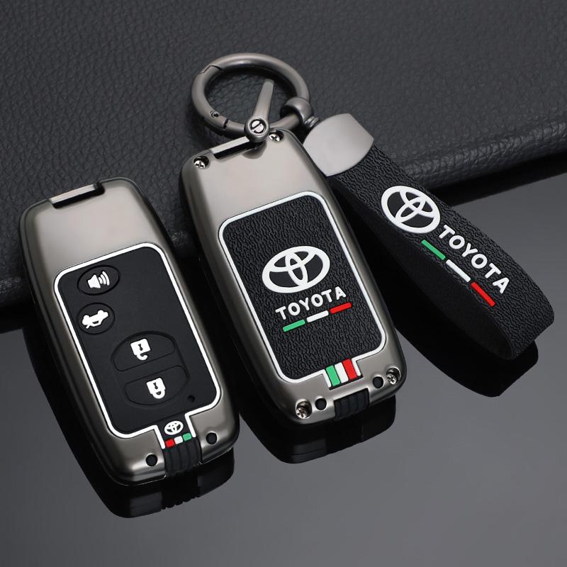 For Toyota 2026 Hot Hub Caps Zinc Alloy Car Smart Remote Key Cover Case Protector Shell For Toyota Camry Highlander Crown Prado