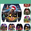 Maglione di Natale Brutto Accogliente e Festivo con Design di Dinosauro per Donne e Uomini